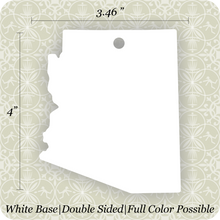 Load image into Gallery viewer, Arizona Metal Tag 4” x 3.5”