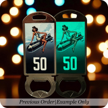 Load image into Gallery viewer, Bottle Opener GLOW Tag 4.75" x 1.75"
