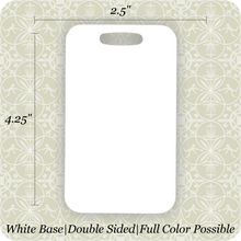 Load image into Gallery viewer, Custom Metal Bag Tags - 7 Styles to Choose From
