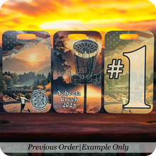 Load image into Gallery viewer, Custom Metal Bag Tags - 7 Styles to Choose From
