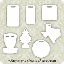 Load image into Gallery viewer, Custom Metal Bag Tags - 7 Styles to Choose From
