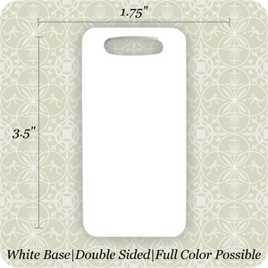 Custom FRP Bag Tags - 5 Styles to Choose From