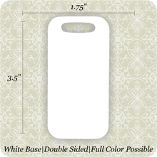 Load image into Gallery viewer, Custom Metal Bag Tags - 7 Styles to Choose From
