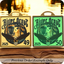 Load image into Gallery viewer, Square Medallion GLOW Tag 2.75" x 2.5"
