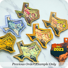 Load image into Gallery viewer, Custom Metal Bag Tags - 7 Styles to Choose From
